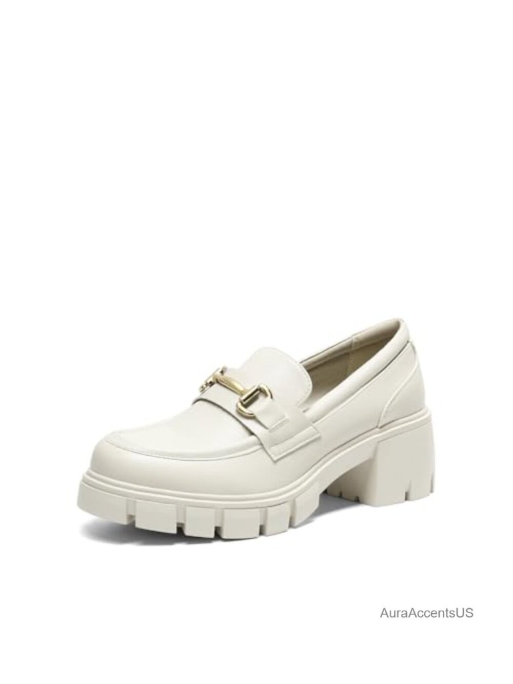 Women's Platform Chunky Loafers Slip-On Dress Shoes Cushioned
